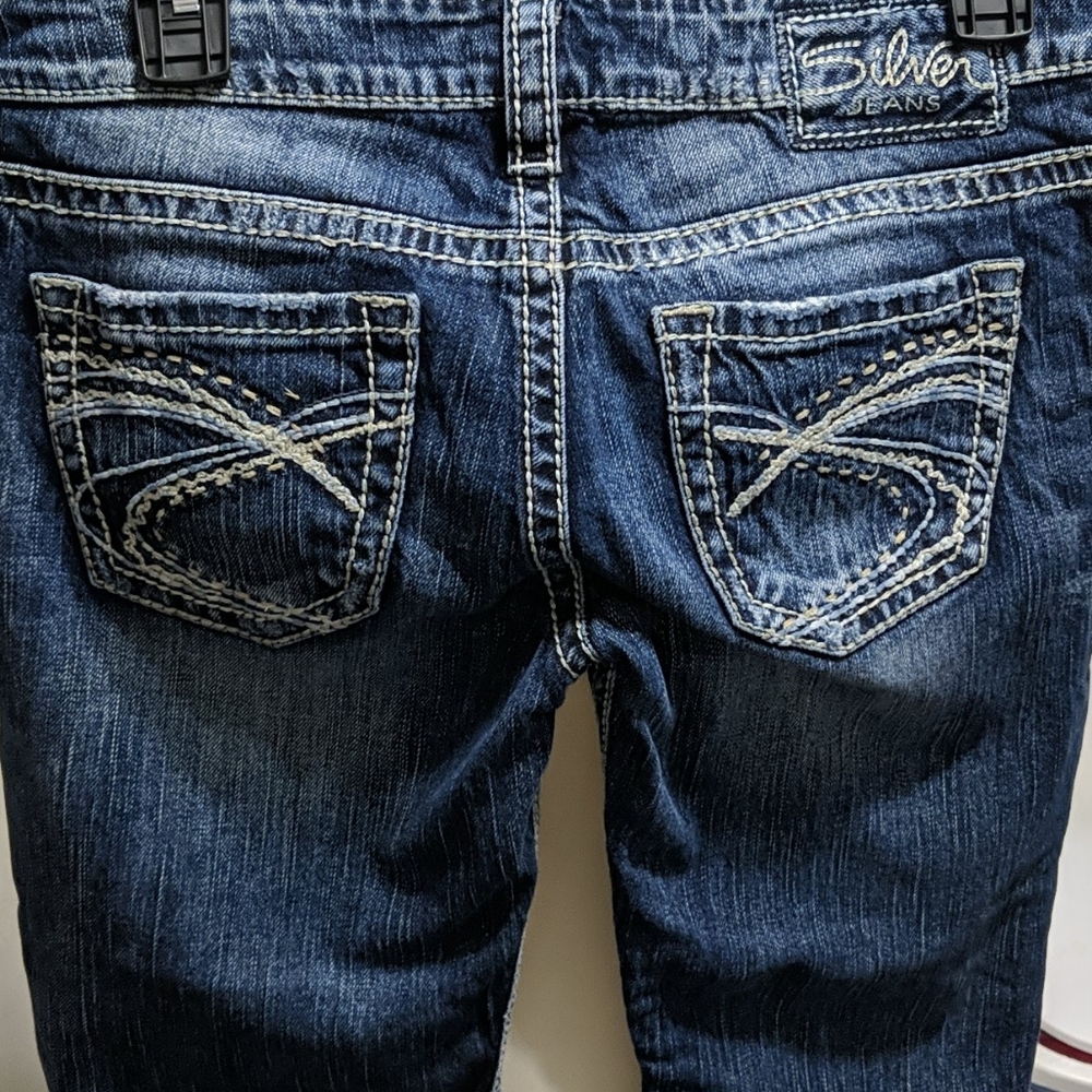 Silver Jean Capri's
